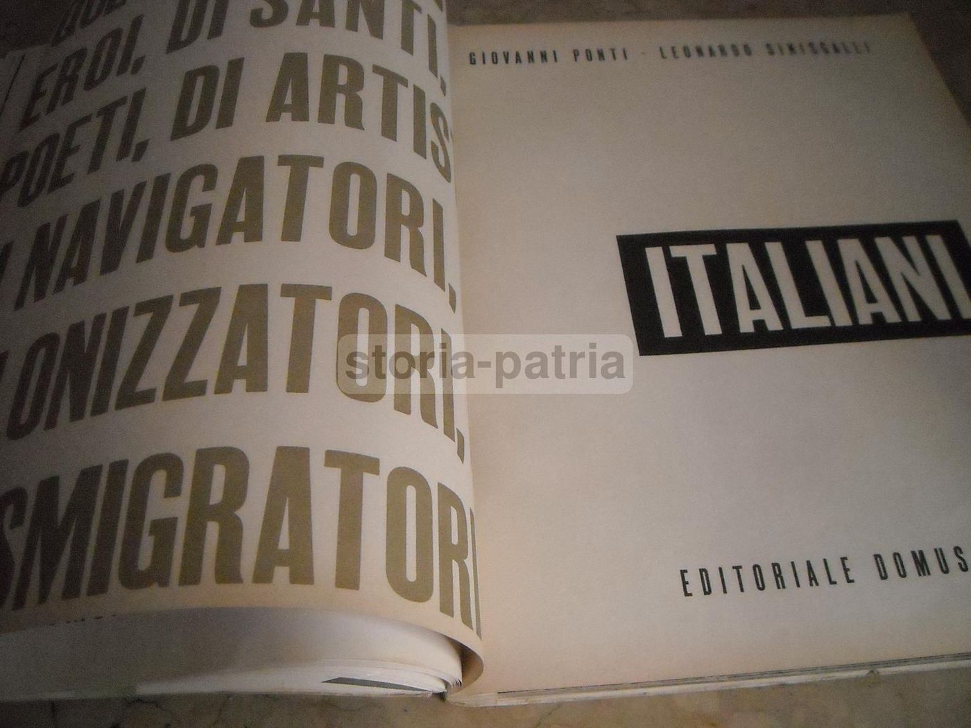 Italiani: Giò Ponti, Sinisgalli, 1937   Domus, Veronesi, Fiat, Cirio