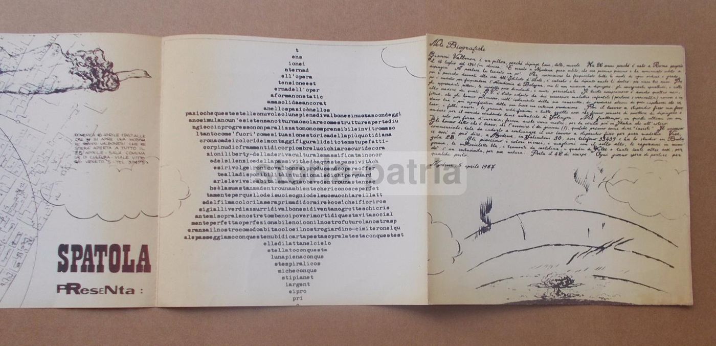 Catalogo Valbonesi Spatola Poesia Visiva Modena 1967 Raro