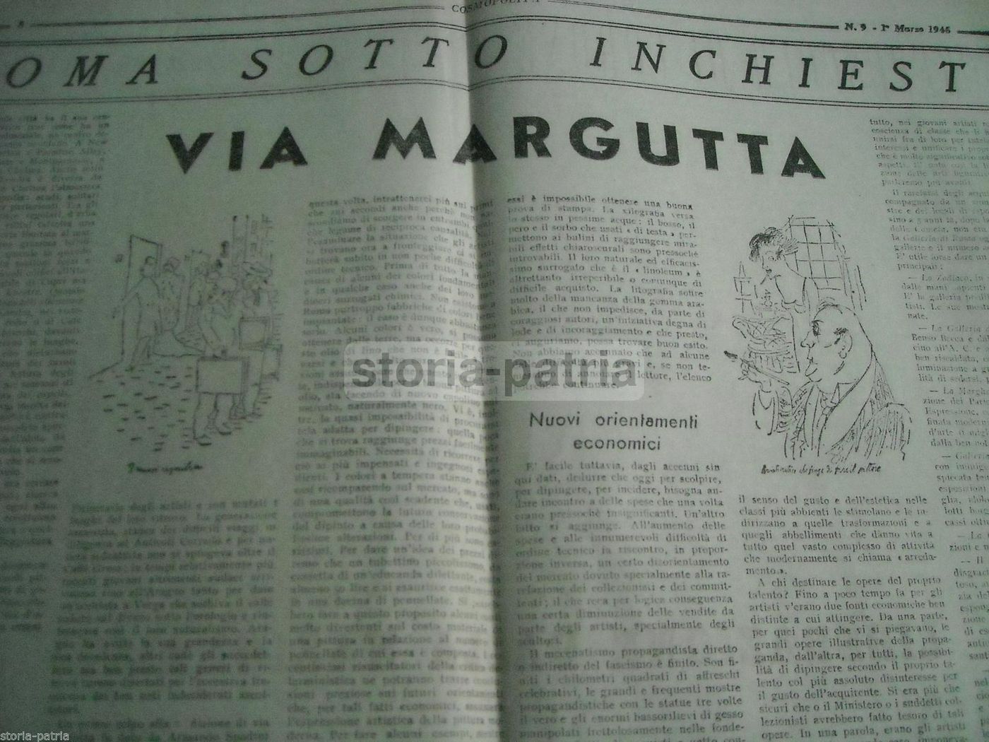 Cosmopolita 1945, Settimanale Diretto Da Giuliano Briganti, Roma