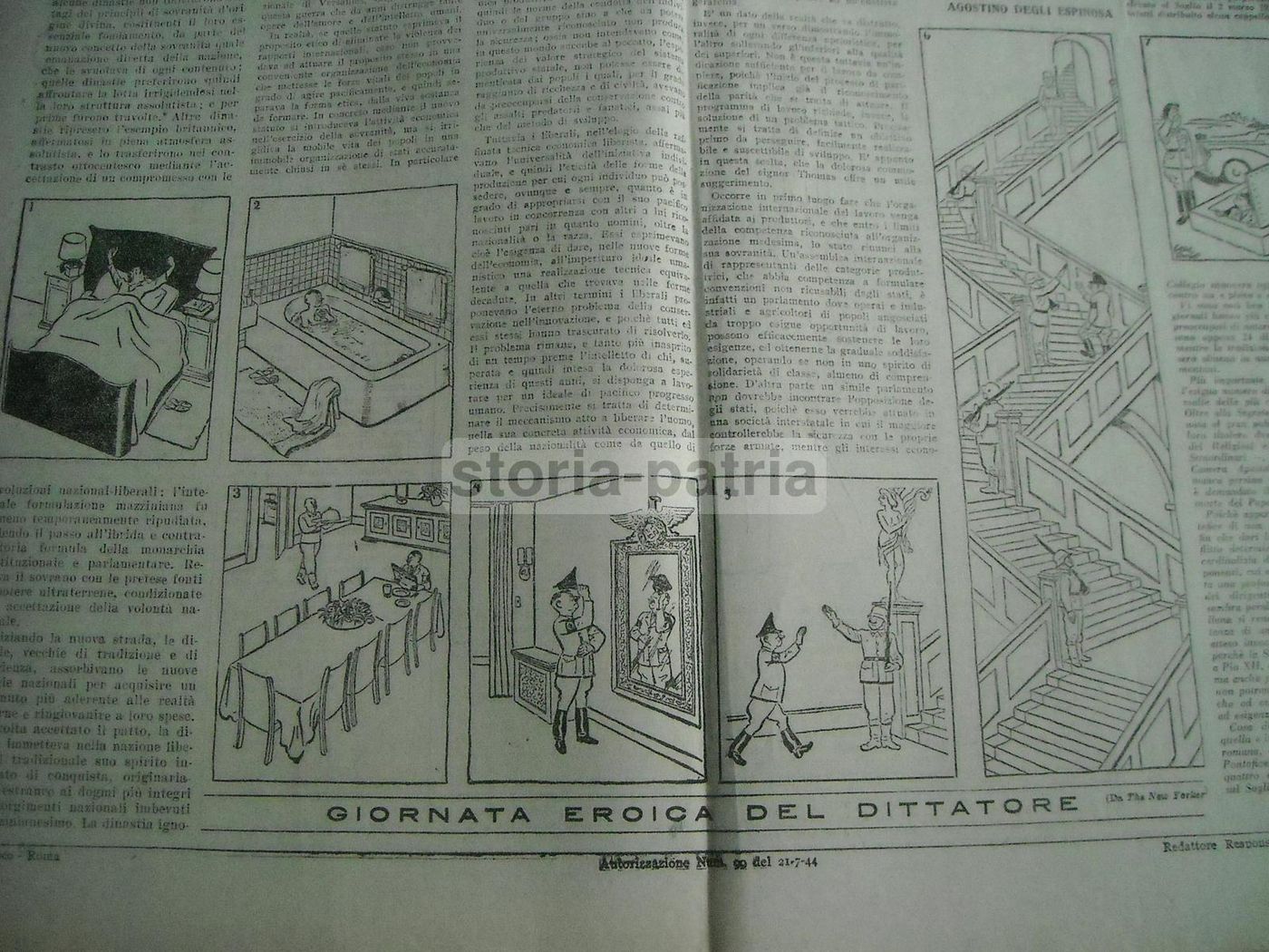 Cosmopolita 1945, Settimanale Diretto Da Giuliano Briganti, Roma