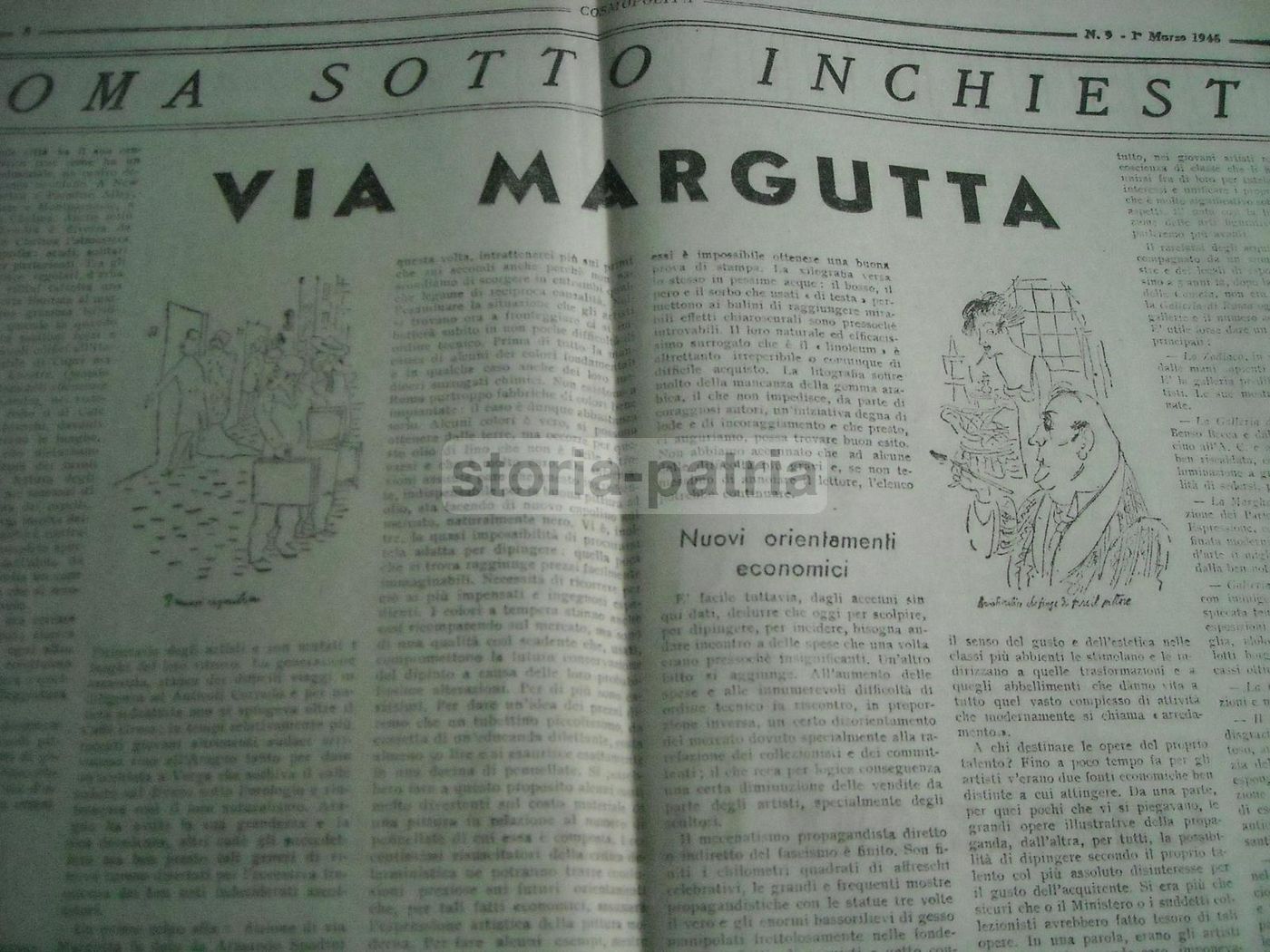 Cosmopolita 1945, Settimanale Diretto Da Giuliano Briganti, Roma