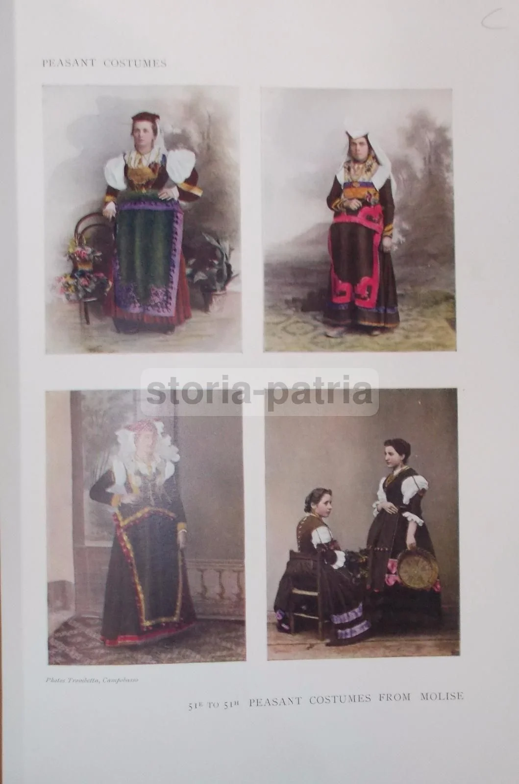 Molise Women's Costumes, Trombetta Photo, 1930s, Folklore