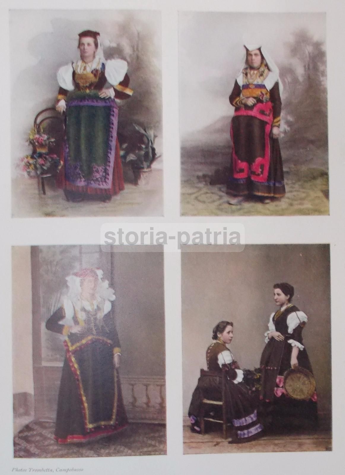 Costumi Femminili Molisani, Foto Trombetta, Anni '30, Folklore