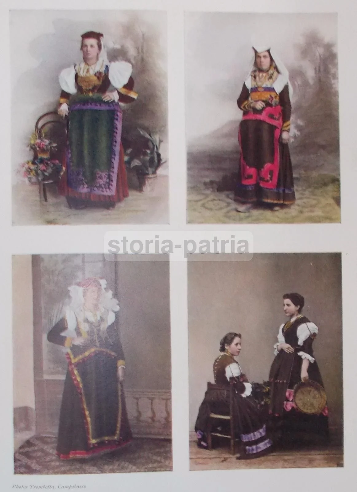 Molise Women's Costumes, Trombetta Photo, 1930s, Folklore