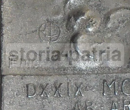 Placchetta San Benedetto Montecassino 1929 Metallo Argentato