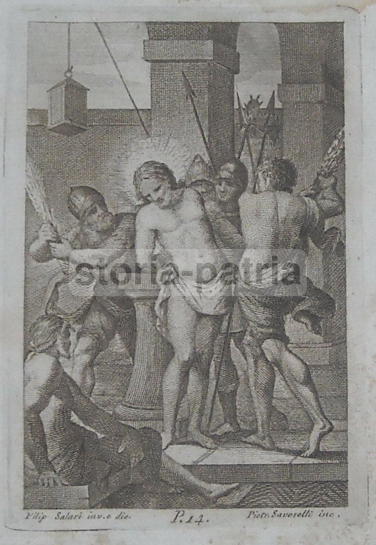 Passione Di Gesù: Incisione Napoletana Di Savorelli E Salari, 1816