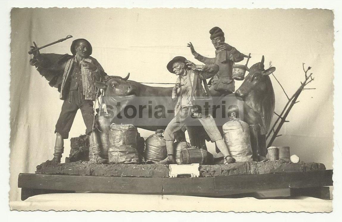 Cartolina Gruppo Presepiale Napoletano, Antica Scultura Del '700 '800