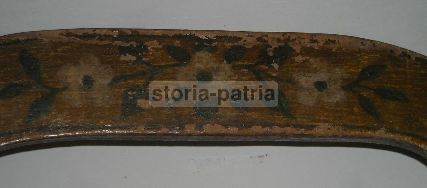 Sedia Impagliata Dipinta Del XIX Secolo In Stile Meridionale