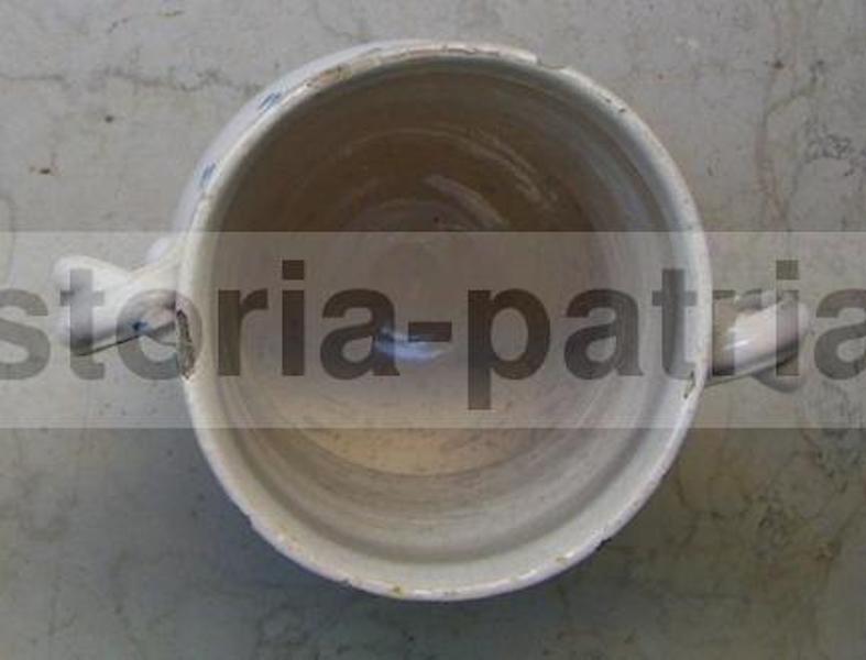 Antico Boccale In Ceramica Di Grottaglie, Puglia, XIX Secolo