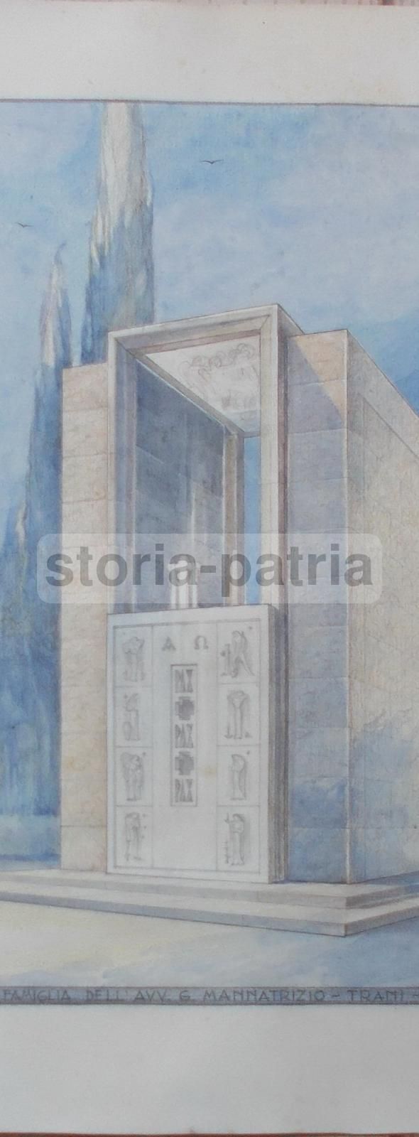 Progetto Originale Per Cappella Funeraria Famiglia Mannatrizio, Trani