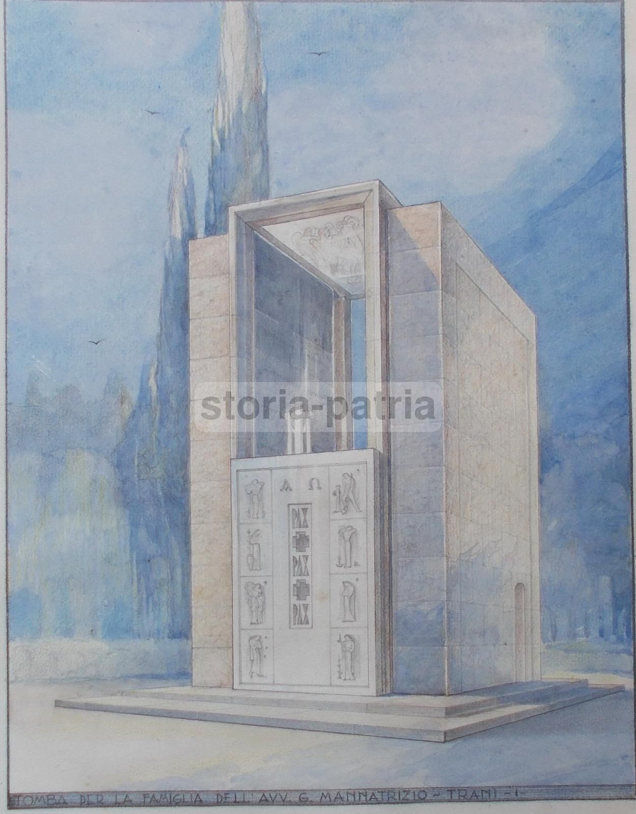 Progetto Originale Per Cappella Funeraria Famiglia Mannatrizio, Trani