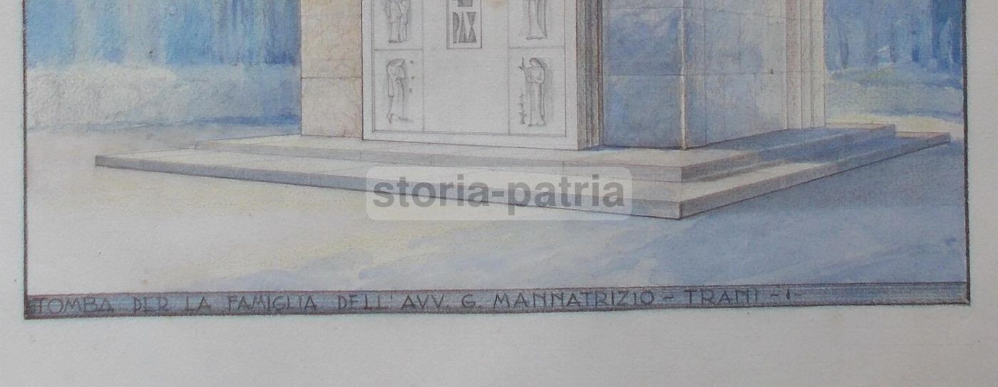 Progetto Originale Per Cappella Funeraria Famiglia Mannatrizio, Trani