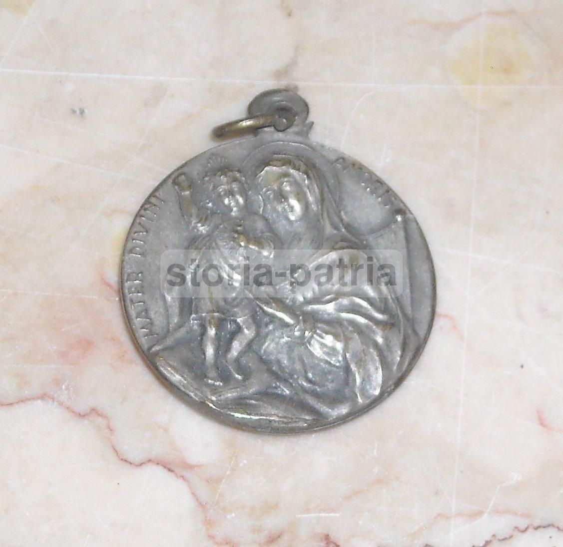 Medaglia Antica Vincenzo Pallotti E Madonna Mater Divini Amoris