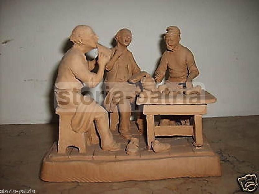 Scultura In Terracotta Dei Calzolai Di Caltagirone, Sicilia