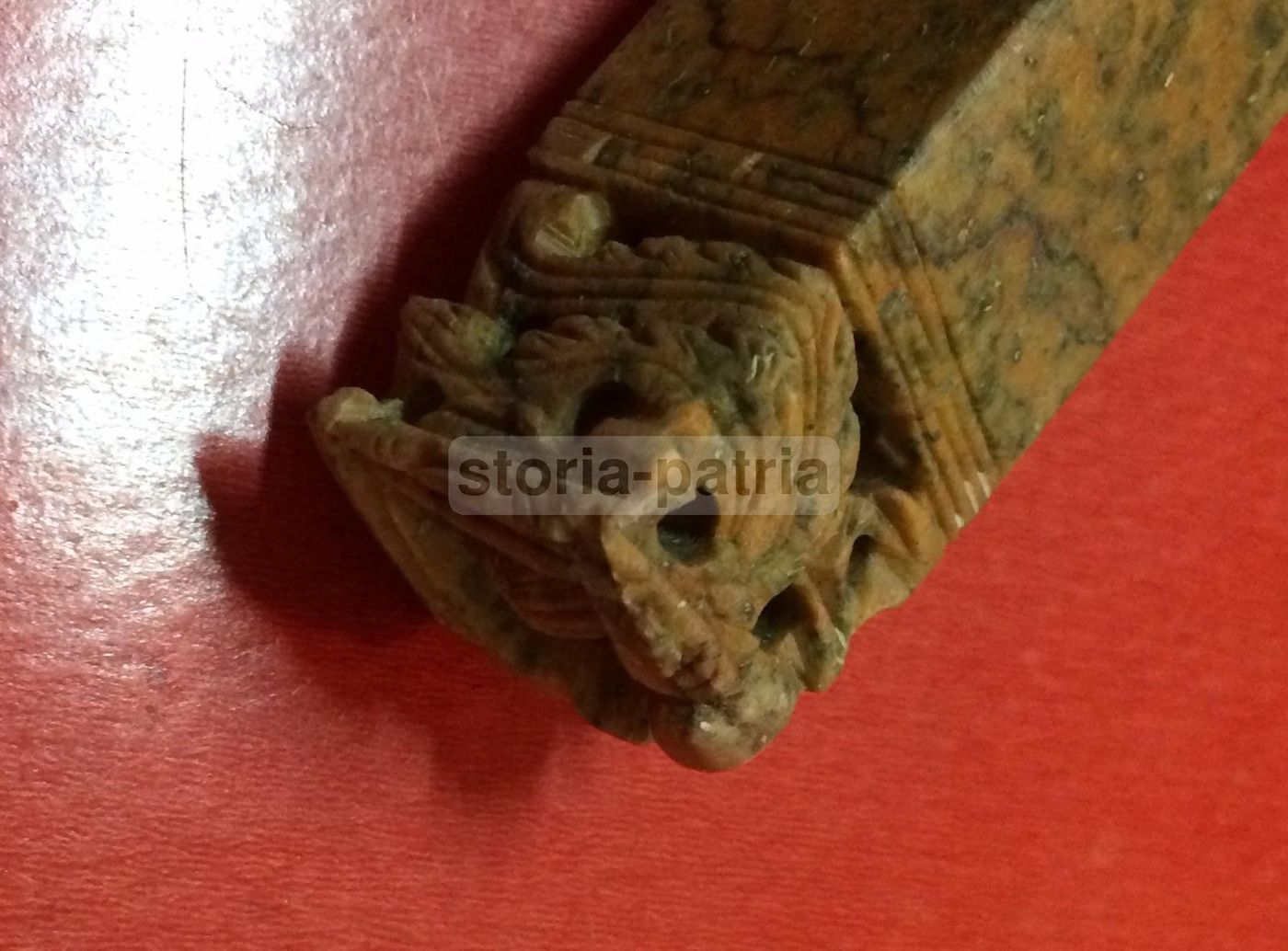 Scultura Orientale In Marmo, Sigillo Cinese O Giapponese Antico