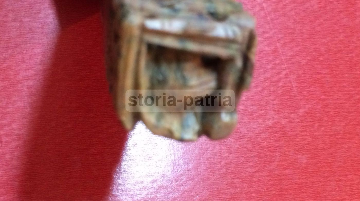 Scultura Orientale In Marmo, Sigillo Cinese O Giapponese Antico
