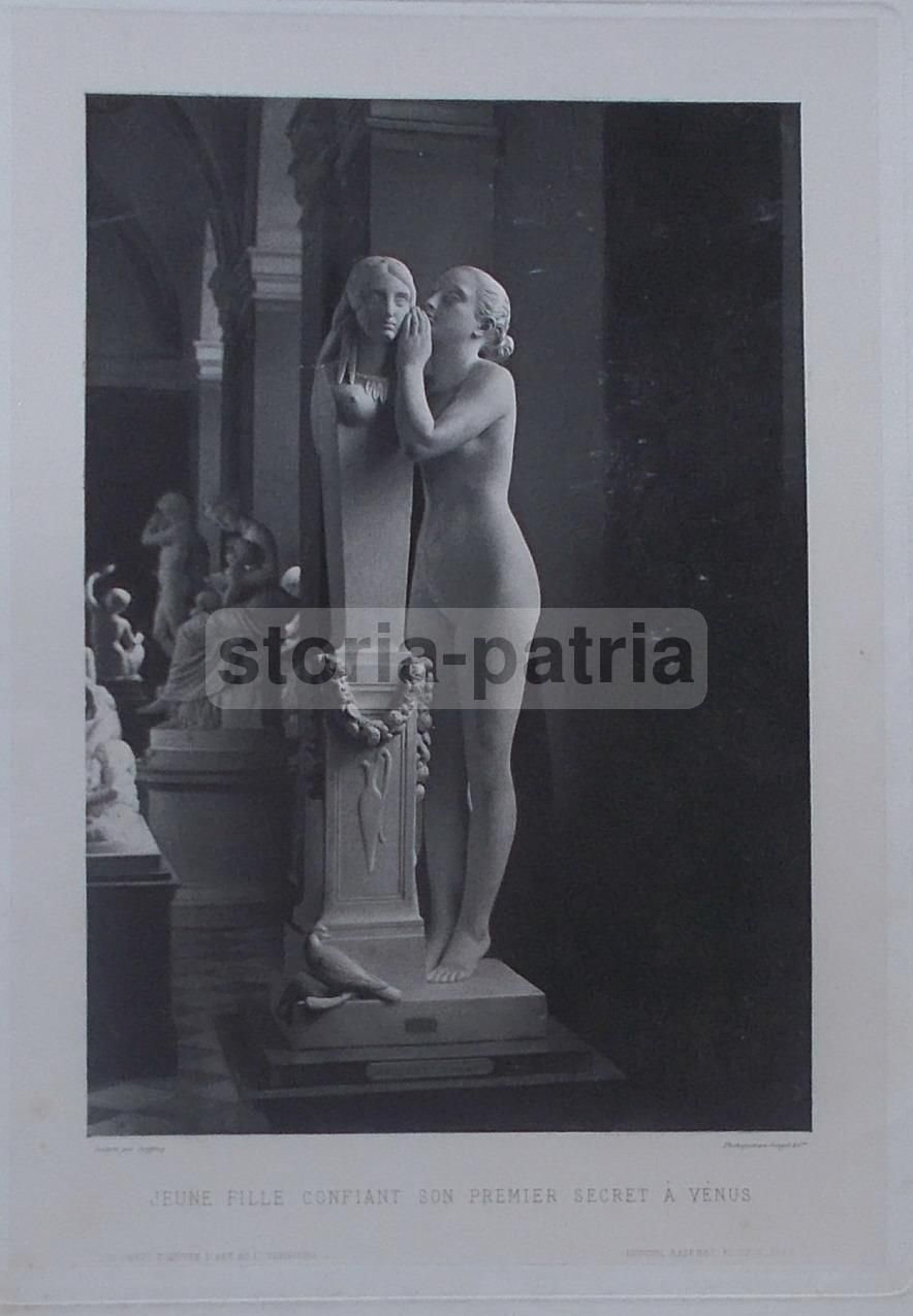 Incisione Antica Jouffroy, Venere, Museo Luxembourg, Parigi, 1800