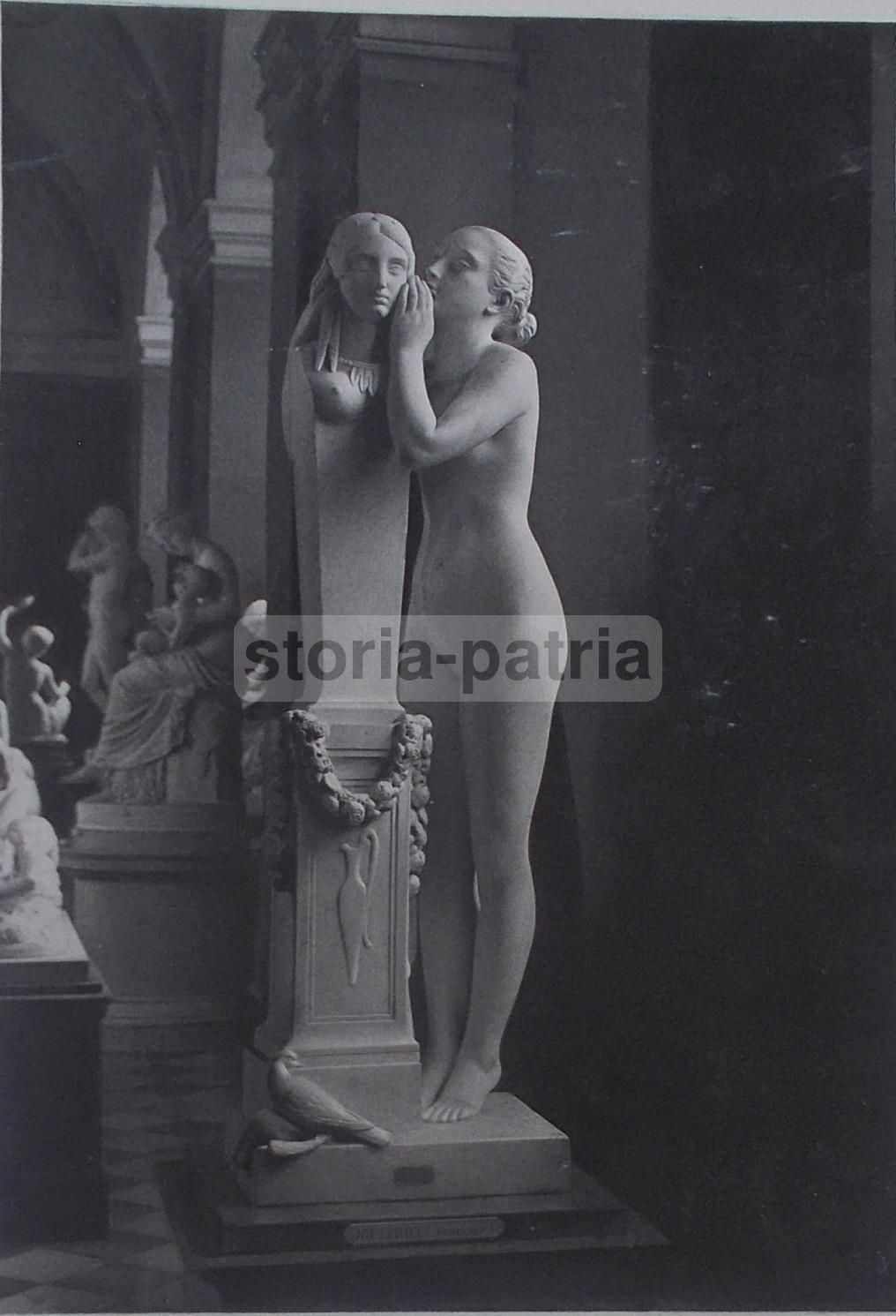 Incisione Antica Jouffroy, Venere, Museo Luxembourg, Parigi, 1800