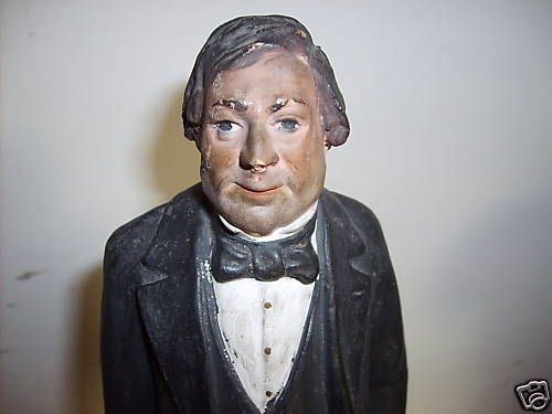Scultura Caricaturale Di Gioachino Rossini In Terracotta Policromata