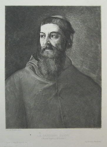 Ritratto Del Cardinale Pucci: Incisione Di Jasinski Da Sebastiano Del Piombo