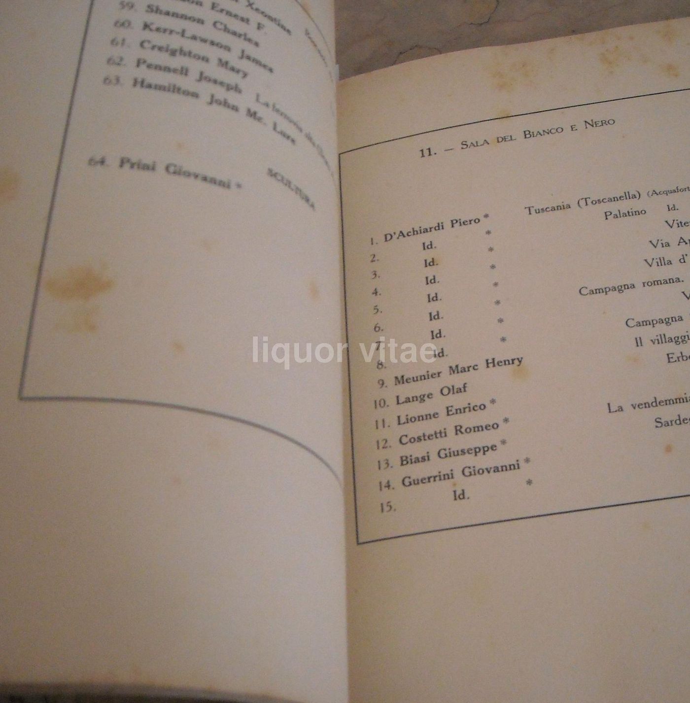 Catalogo Prima Esposizione Internazionale d'Arte Della "Secessione", Roma 1913