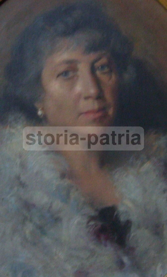 Ritratto Di Gentildonna, Beppe Assenza, 1926   Olio Su Tela Ovale