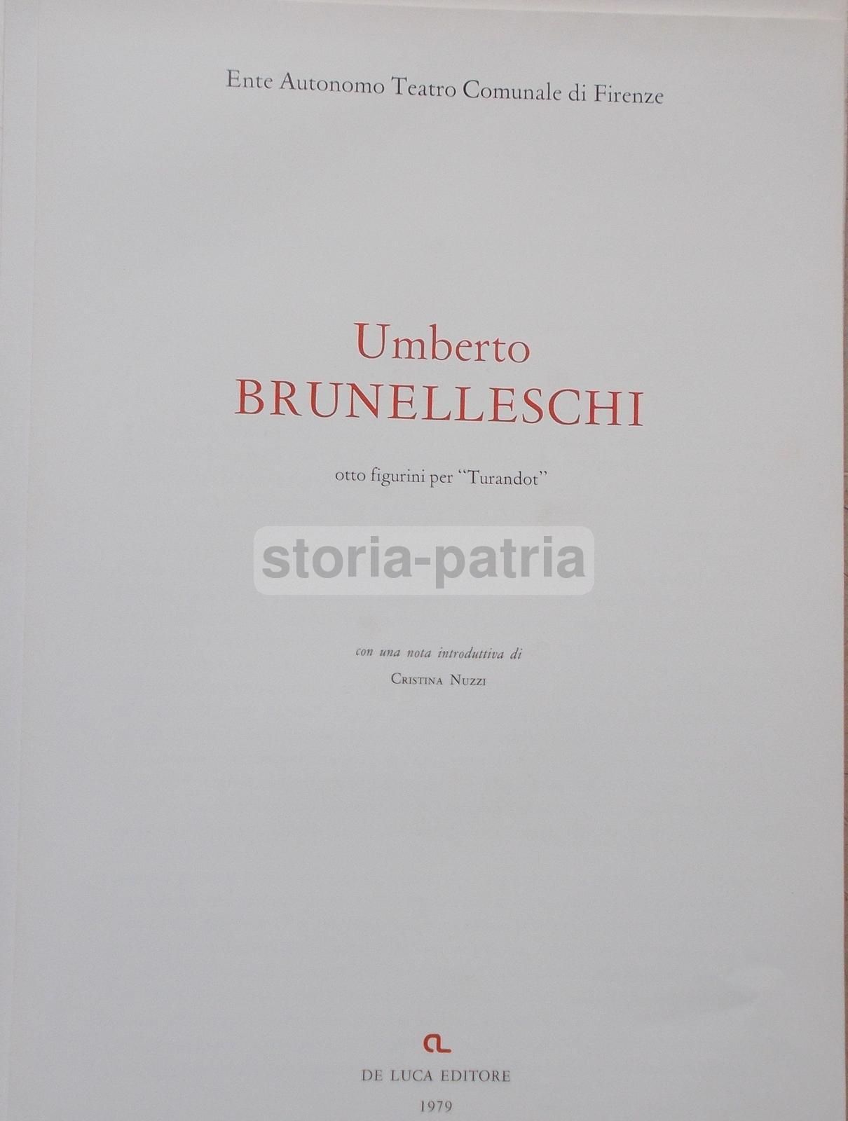 Figurini Turandot Brunelleschi 1979: Otto Tavole Per Il Teatro Comunale Di Firenze