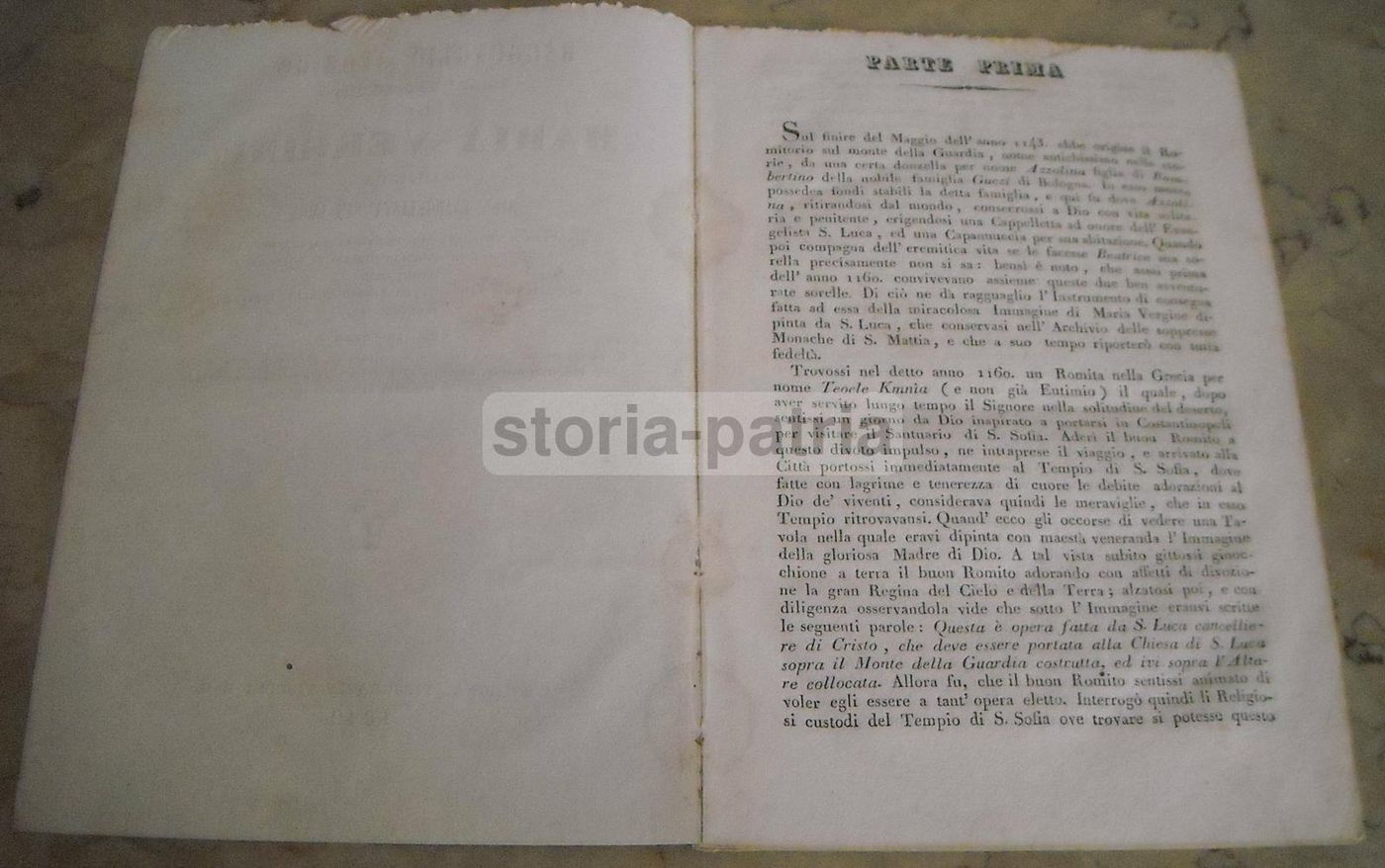 Ragguaglio Storico Dell'Immagine Di Maria Vergine Di San Luca, Bologna, 1842