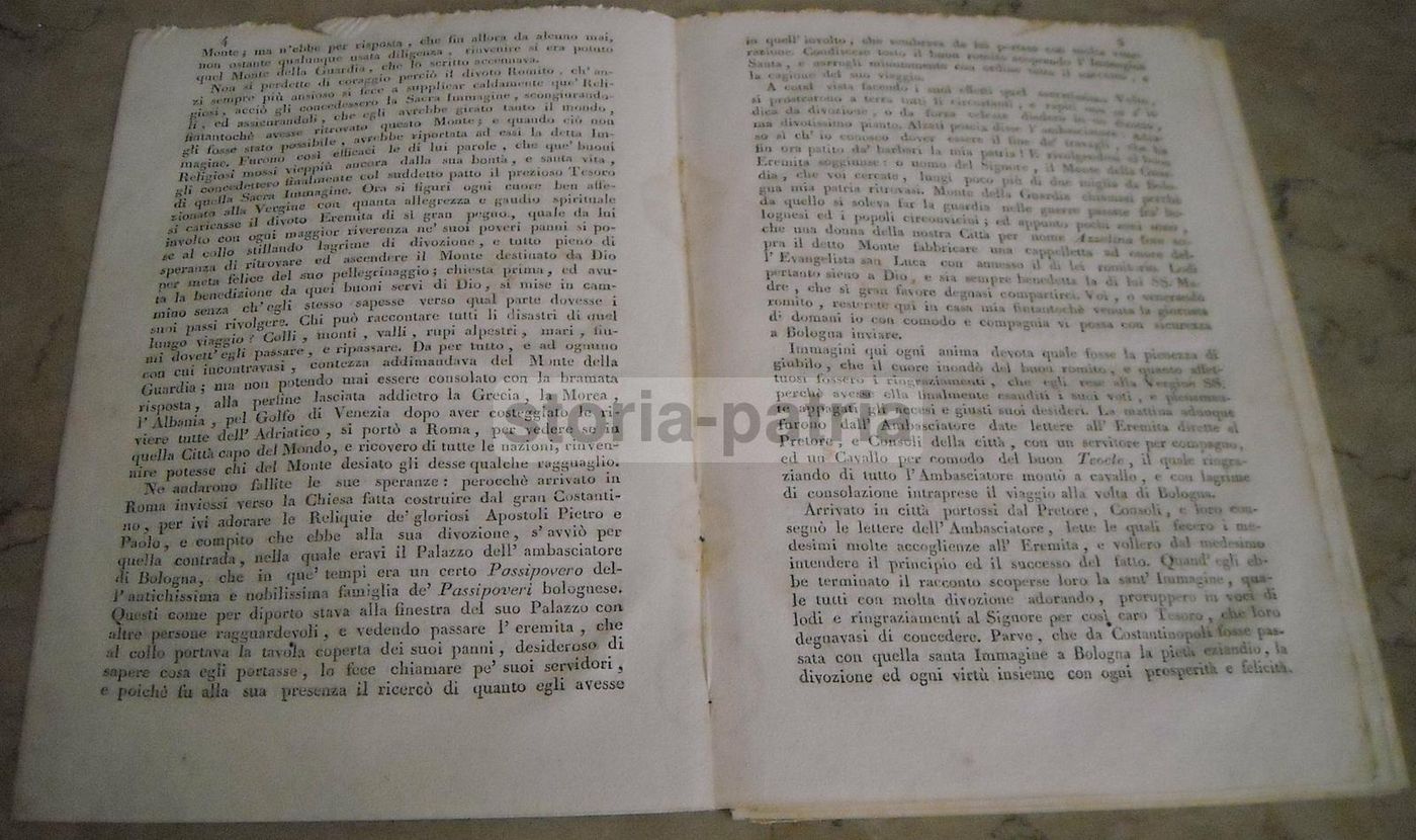 Ragguaglio Storico Dell'Immagine Di Maria Vergine Di San Luca, Bologna, 1842