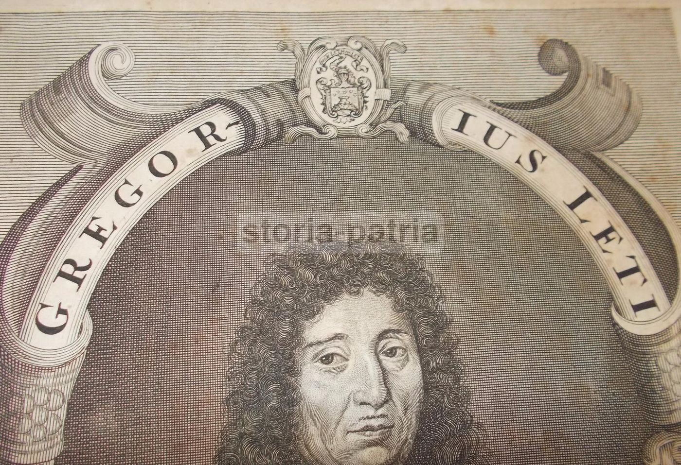 Ritratto Di Gregorio Leti, Incisione All'Acquaforte Di Jacob Gole, XVII Secolo
