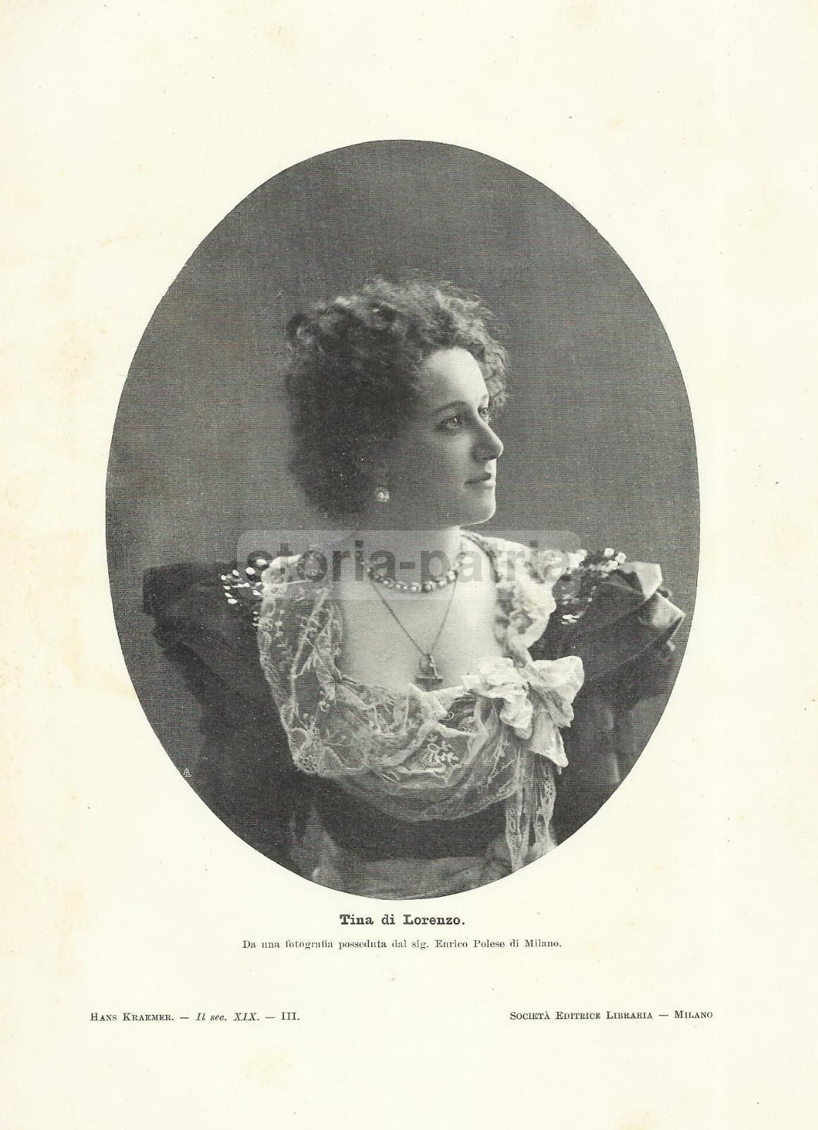 Tina Di Lorenzo: Ritratto Fotografico Antico, Collezione Polese