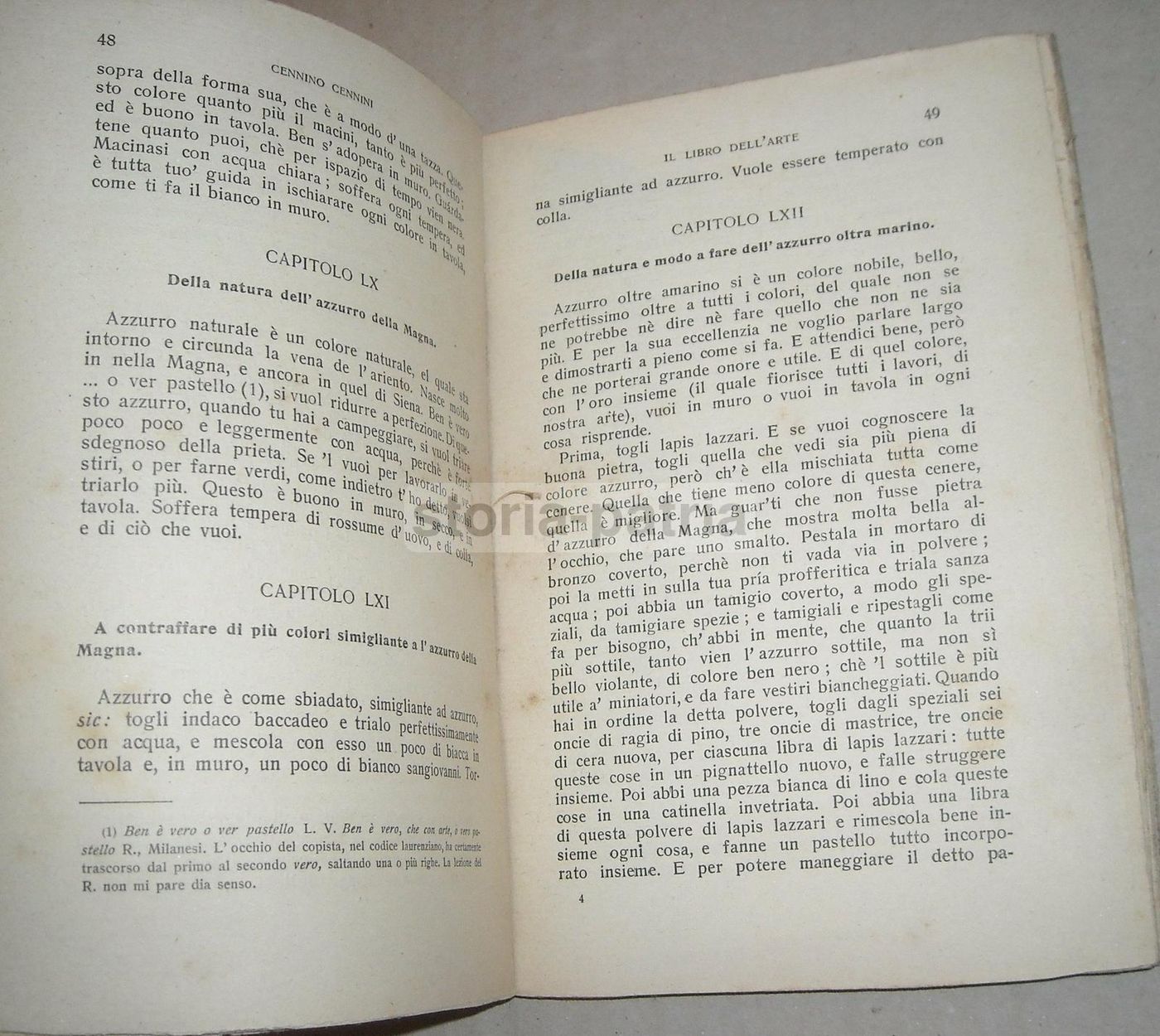 Il Libro Dell'Arte Di Cennino Cennini, Edizione Carabba 1913