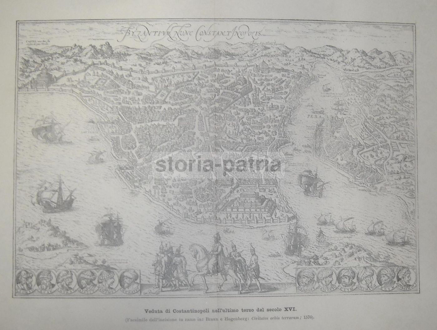 Veduta Di Costantinopoli Byzantinum, Stampa Facsimile (1920 Circa)