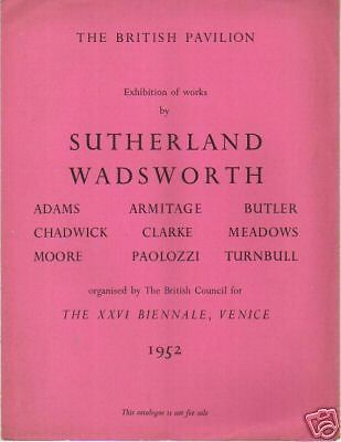 Catalogo Biennale Di Venezia 1952 Padiglione Inglese Sutherland