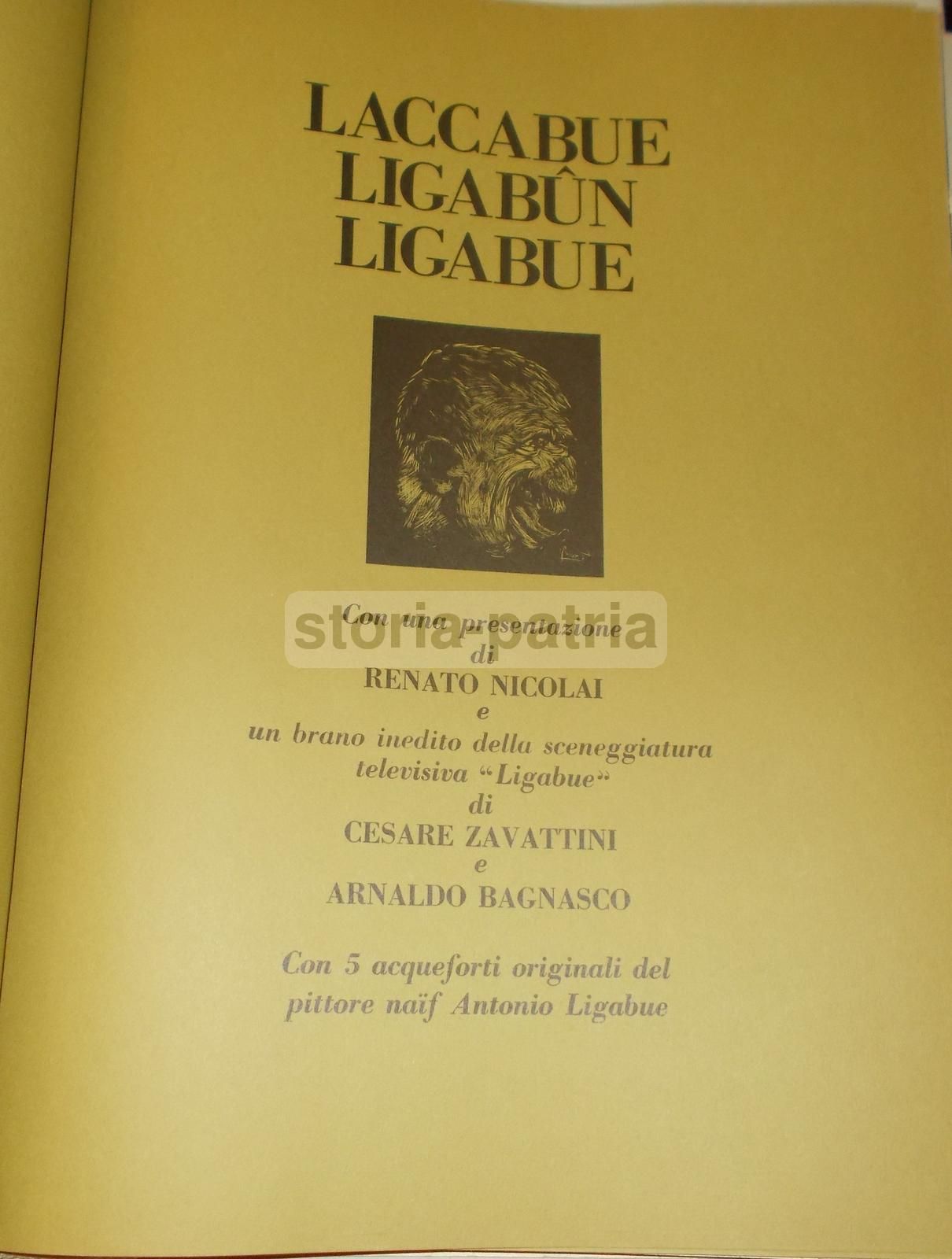 Ligabue: Cartella Con 5 Acqueforti Originali, Zavattini E Bartoli, 1977