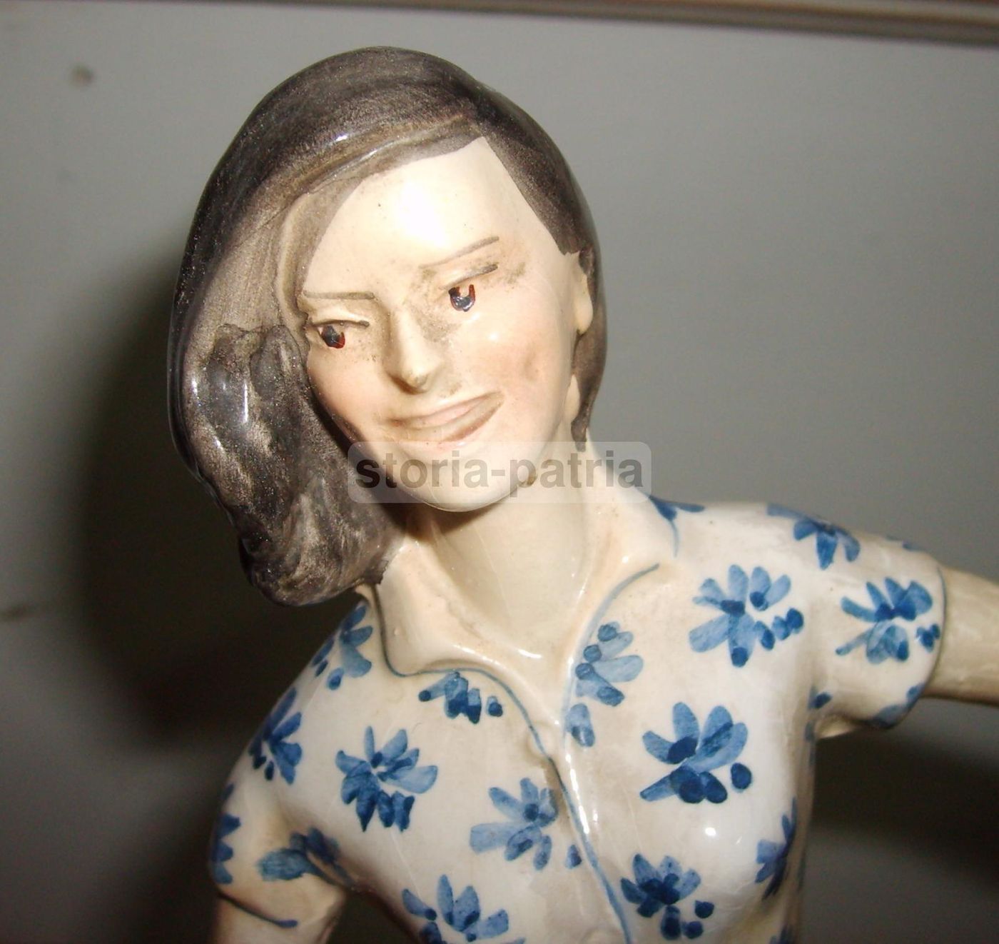 Scultura Ceramica Coronetti Studentessa Con Libri, Anni '30 '50