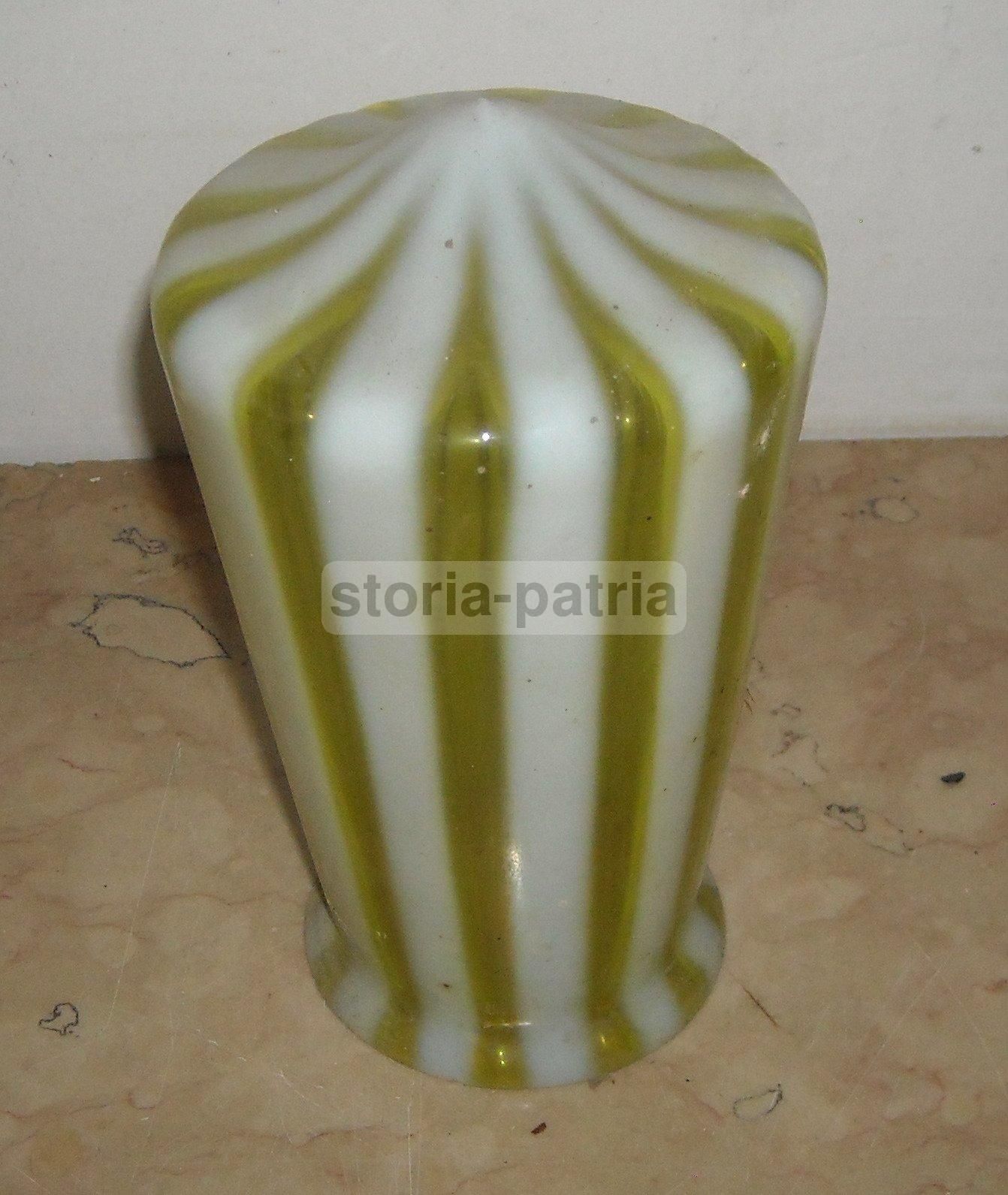 Lampada Antica In Vetro Di Murano Decorato, Epoca Liberty E Déco, Anni '20 '40