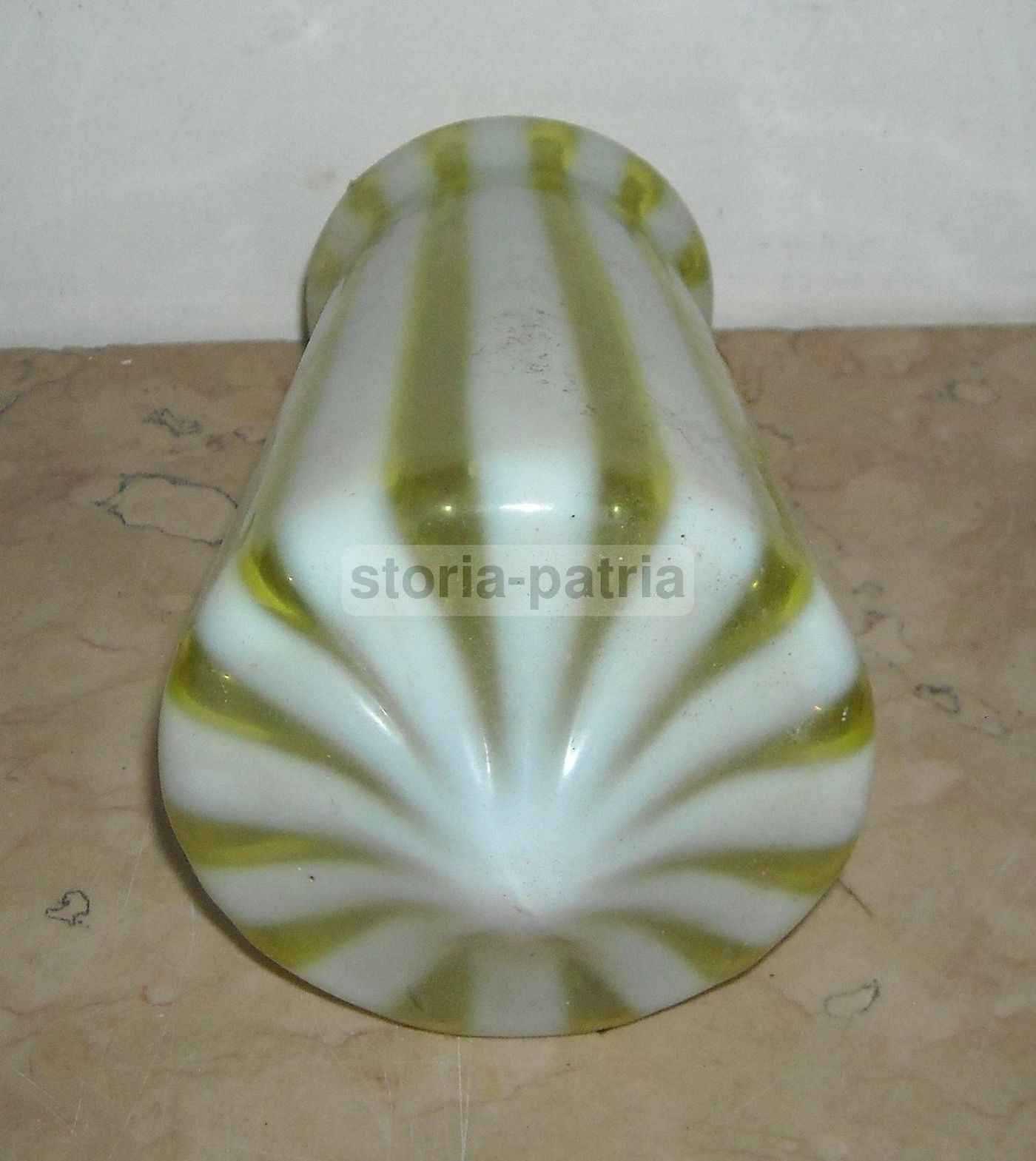 Lampada Antica In Vetro Di Murano Decorato, Epoca Liberty E Déco, Anni '20 '40