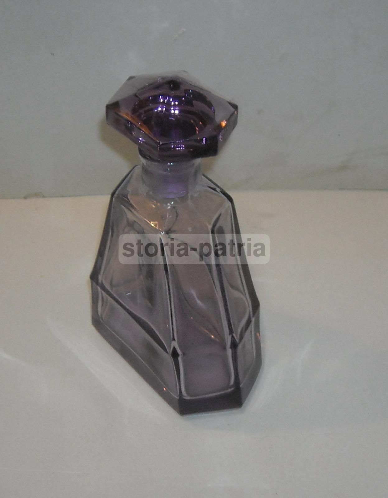 Bottiglia In Vetro Colorato Viola Art Déco, Anni 1920 1950, Murano