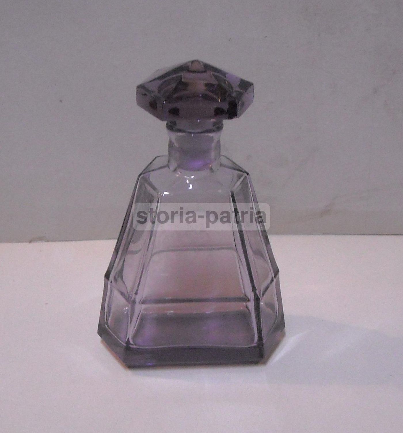 Bottiglia In Vetro Colorato Viola Art Déco, Anni 1920 1950, Murano