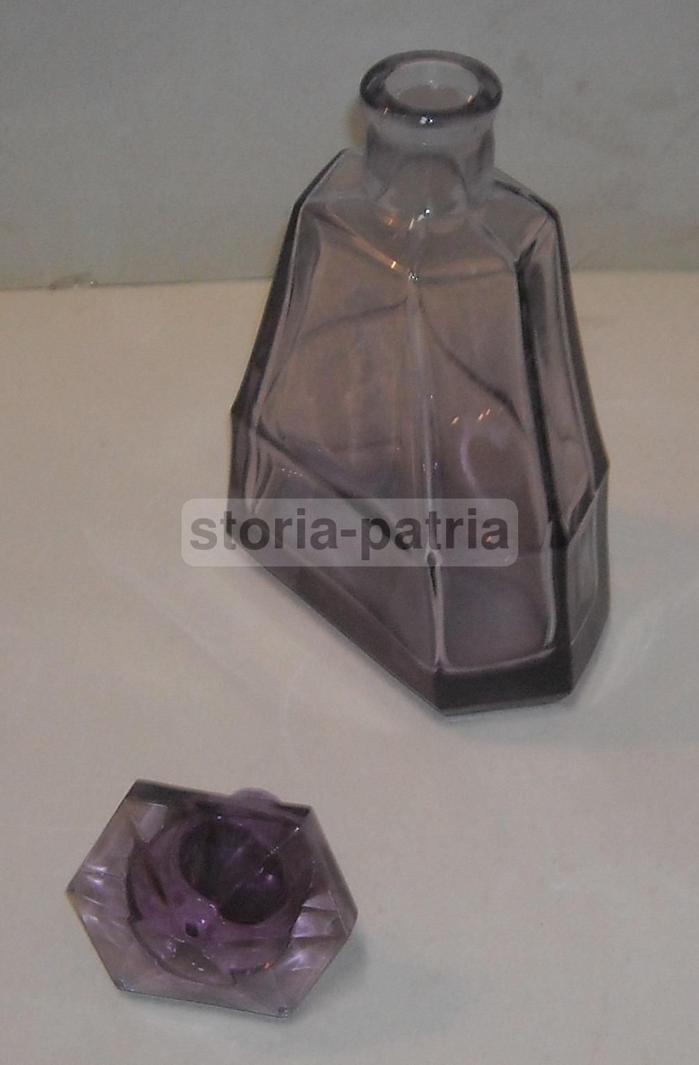 Bottiglia In Vetro Colorato Viola Art Déco, Anni 1920 1950, Murano