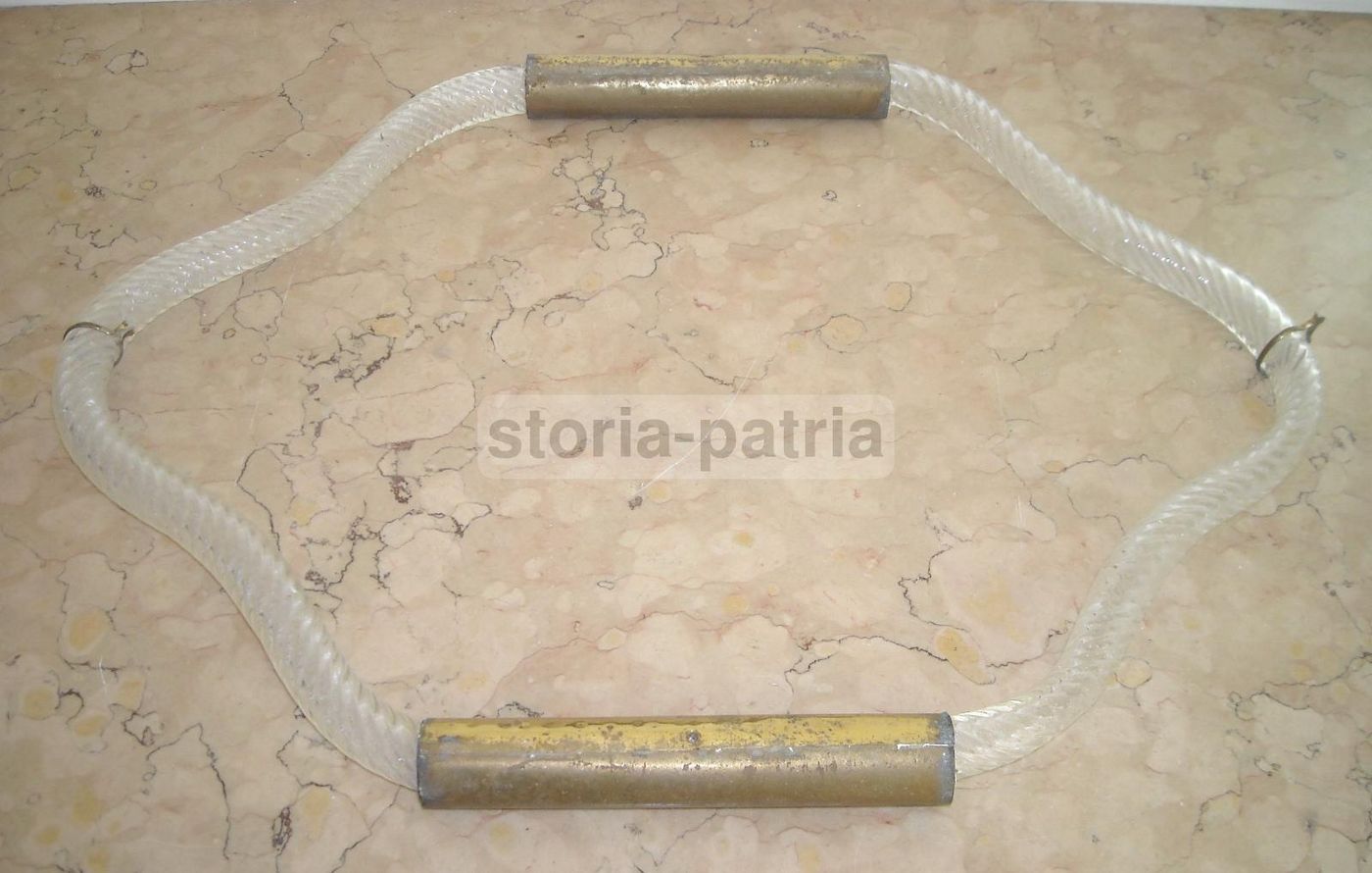 Cornice Art Déco In Vetro E Ottone, Murano, Anni '30 '50