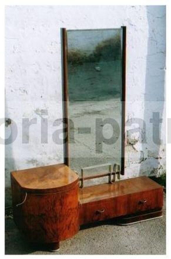 Specchiera Art Déco Busnelli Bovisio Anni '30 Mobile Toilette