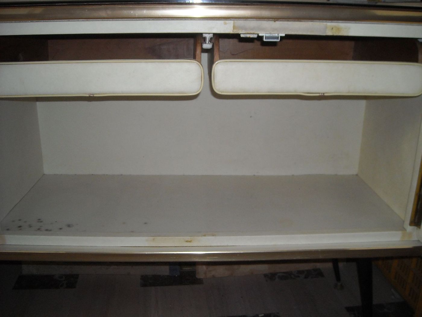 Credenza Modernariato Anni 50 Design Italiano 200 Cm Vetro Metallo