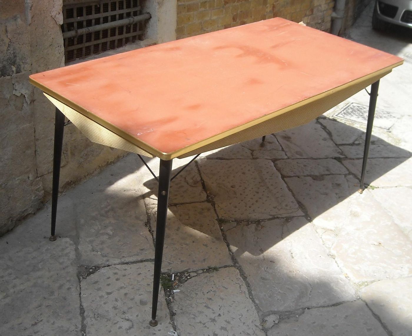 Credenza Modernariato Anni 50 Design Italiano 200 Cm Vetro Metallo