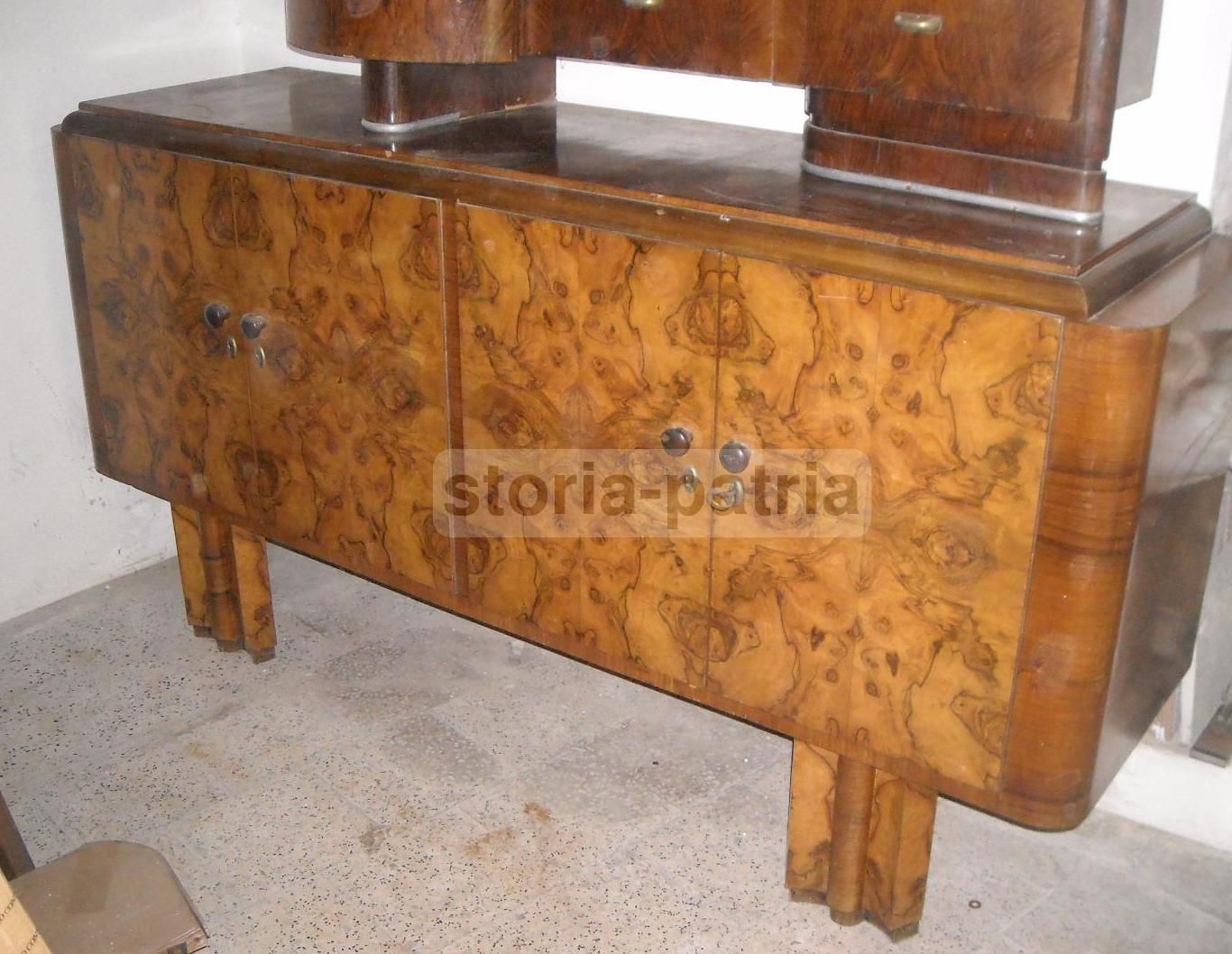 Credenza In Radica, Design Italiano, Anni '50 '60