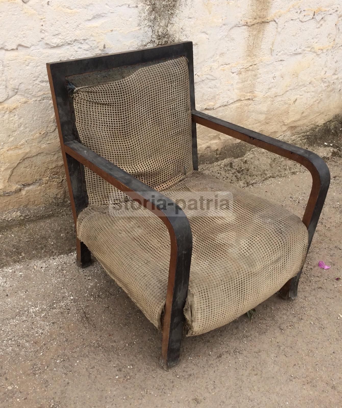 Poltrona d'Epoca Anni '30 '40 Da Restaurare Stile Modernariato