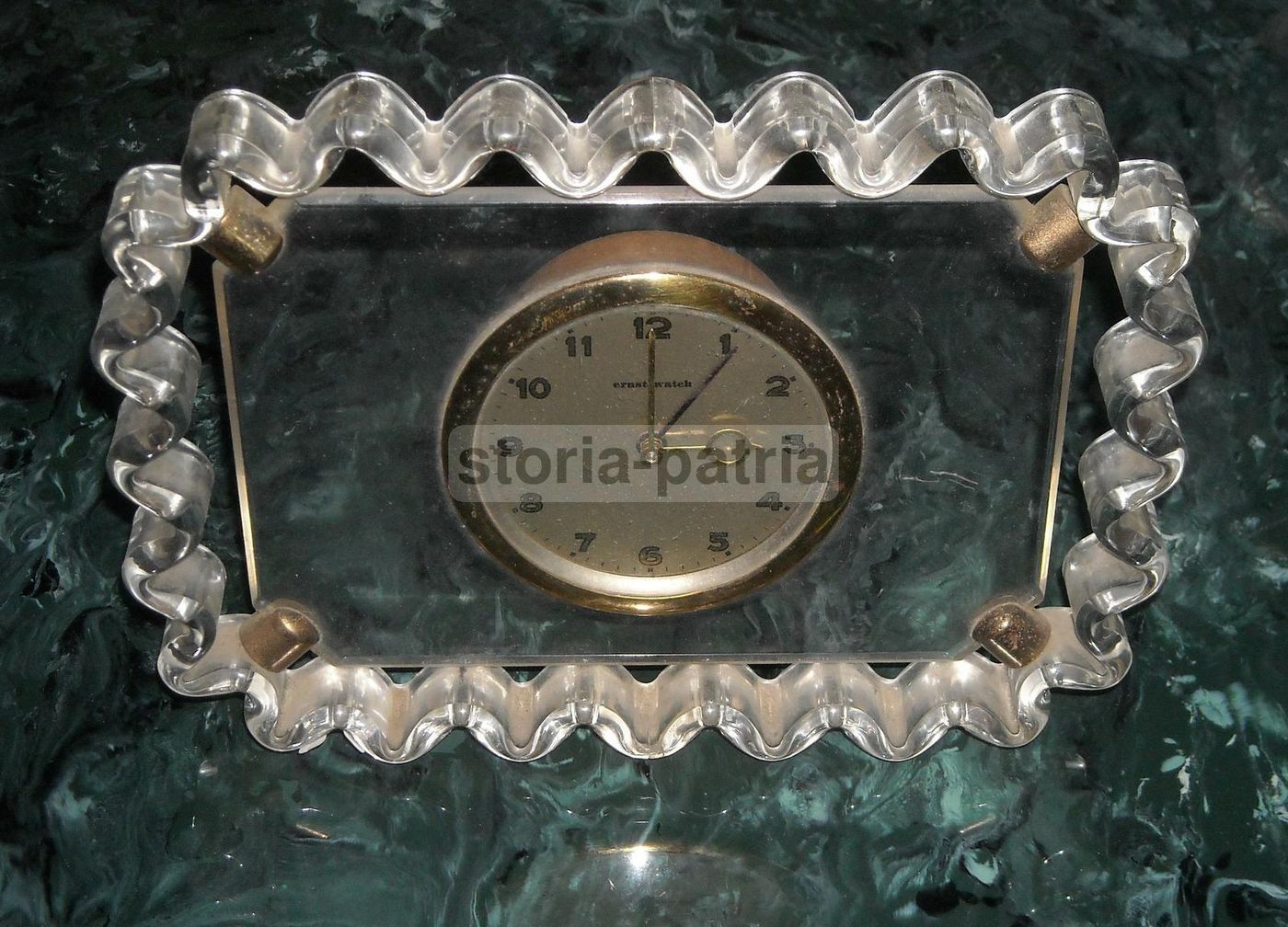 Orologio Da Tavolo Ernst Watch Anni '50 '60 Design Modernista