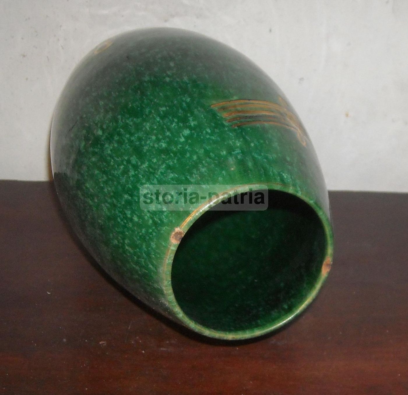 Vaso Decorativo In Ceramica Con Motivi Musicali CAT Italy, Anni '50
