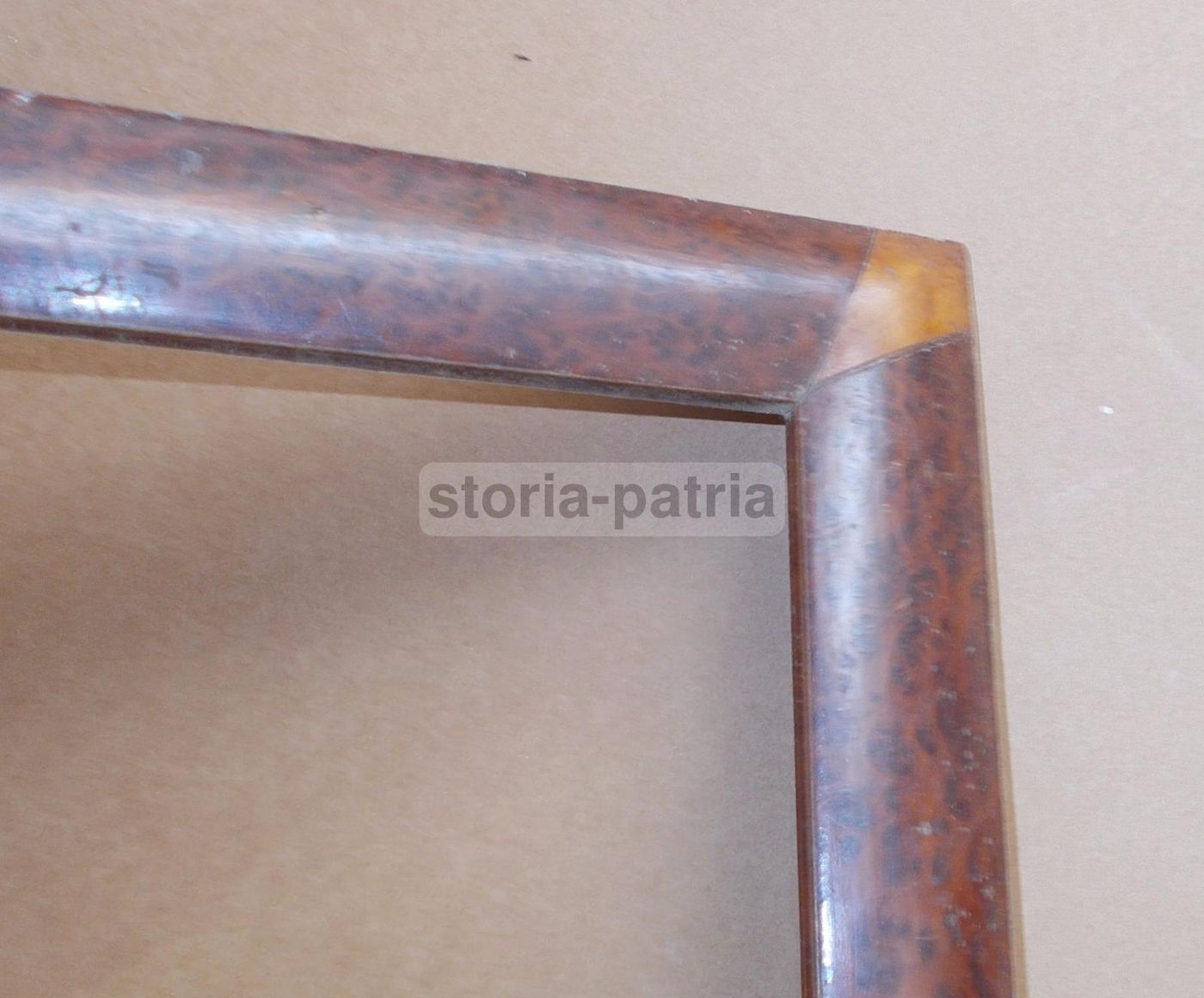 Cornice Antica Art Déco In Legno Impiallacciato, Anni '20 '30